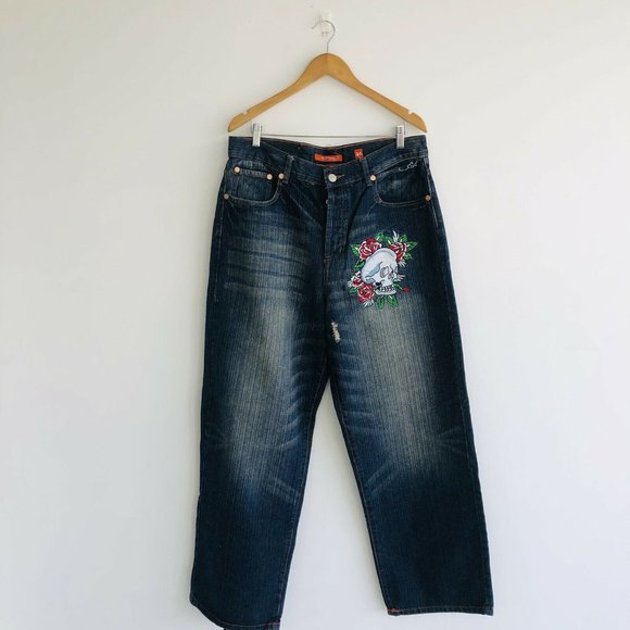 Ed Hardy Men's Denim Jeans 100% Size Waist 36 x Length 34 - Picture 3 of 11